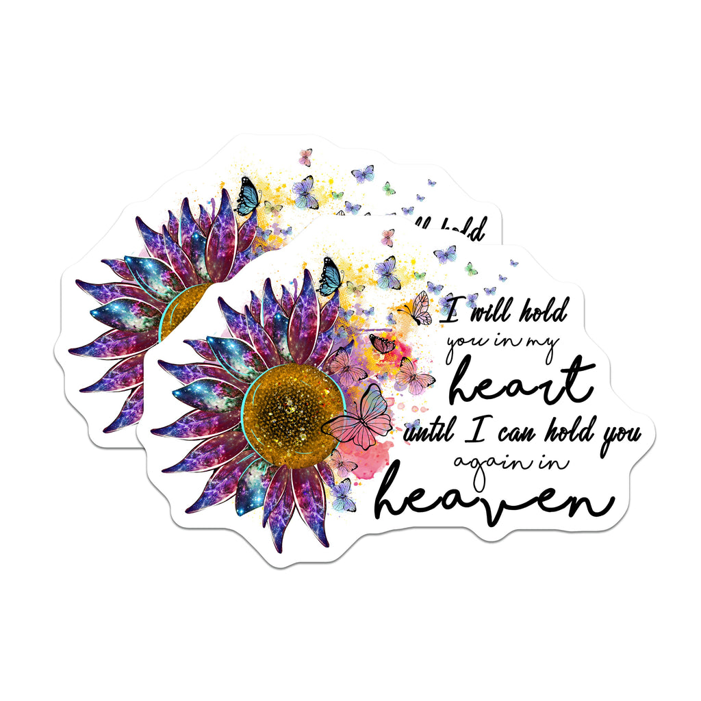 (2 Pack) Memorial Remembrance Magnets - Loss of Loved One - Sympathy Comfort Heaven Quote - 5 Inches On Longest Side - Thick Durable Magnet - Made in USA - MAG38380