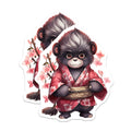 (2 Pack) Kimono Bear Magnets - Cute Animal - Japanese Art Refrigerator Magnets - 5" On Longest Side - Premium Magnet - for Cars, Refrigerators, Toolboxes, Lockers - Made in USA - MAG16702