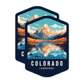 (2 Pack) Colorado State and Capitol Magnets - CO State Magnet - Choose from 50 States - 5" On Longest Side - Premium Magnet - for Cars, Refrigerators, Toolboxes, Lockers - Made in USA - MAG1462