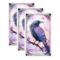 (3 Pack) Raven Decals - Midnight Raven - Gothic Decals - 3 Inches On Longest Side - Easy Peel & Apply - Made in USA - 3MCS2367