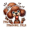 (2 Pack) Adorable Poodle Dog Magnets - Cute Cartoon Pet Magnets - Animal Lover Fridge Magnets- 5" On Longest Side - for Fridges, Toolboxes, Cars - Made in USA - MAG2821