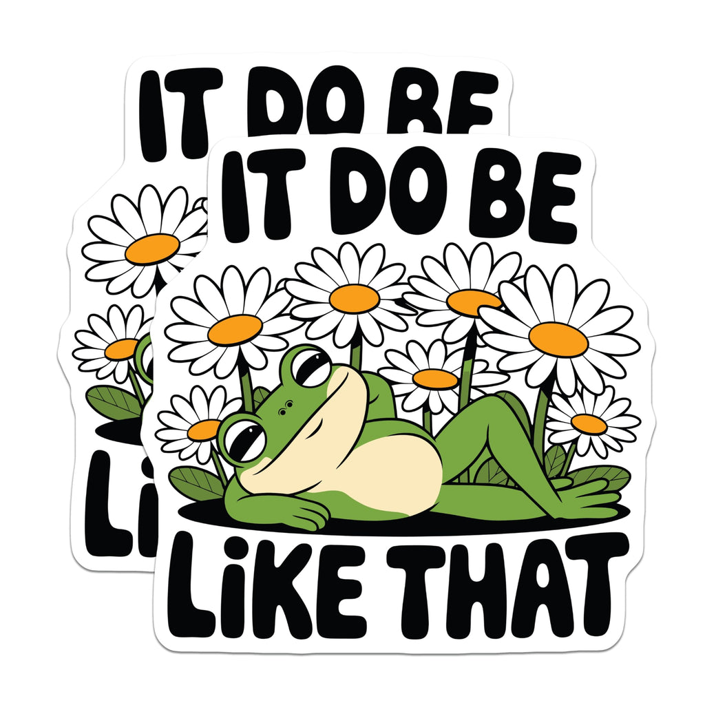 (2 Pack) It Do Be Like That Magnets - Frog Magnets - Funny Meme Magnet - 5" On Longest Side - Premium Magnet - for Cars, Refrigerators, Toolboxes, Lockers - Made in USA - MAG16521