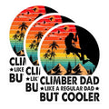(3 Pack) Climber Dad Decals - Rock Climbing - Father's Day Decals - 3 Inches On Longest Side - Easy Peel & Apply - Made in USA - 3MCS2739