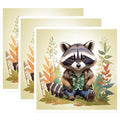 (3 Pack) Raccoon Laptop Decals - Cute Animal Stickers - Laptop Decoration Decal - 3 Inches On Longest Side - Easy Peel & Apply - Made in USA - 3MCS7468