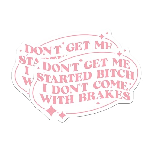 (2 Pack) Funny Quote Stickers - Novelty Decal - Humorous Sticker Design - 5" On Longest Side - Sticks to Smooth Flat Surfaces - Made in USA - BMCS8485