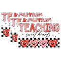 (3 Pack) Teaching Sweet Hearts Decals - Teacher Appreciation Sticker - Classroom Decor Laptop Decal - 3 Inches On Longest Side - Easy Peel & Apply - Made in USA - 3MCS6410
