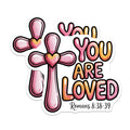 (2 Pack) You are Loved Magnets - Religious Christian Magnets - Inspirational Verse - 5" On Longest Side - Premium Magnet - for Cars, Refrigerators, Toolboxes, Lockers - Made in USA - MAG17039