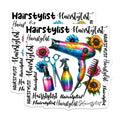 (2 Pack) Hairstylist Magnets - Hairdresser Salon Decor - Cosmetology Student Present - 5 Inches On Longest Side - Thick Durable Magnet - Made in USA - MAG37733