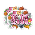 (2 Pack) Mexican Christmas Pan Dulce Magnets - Tis the Season Holiday Kitchen Refrigerator Decor - Latino Home Magnets - 5 Inches On Longest Side - Thick Durable Magnet - Made in USA - MAG24653