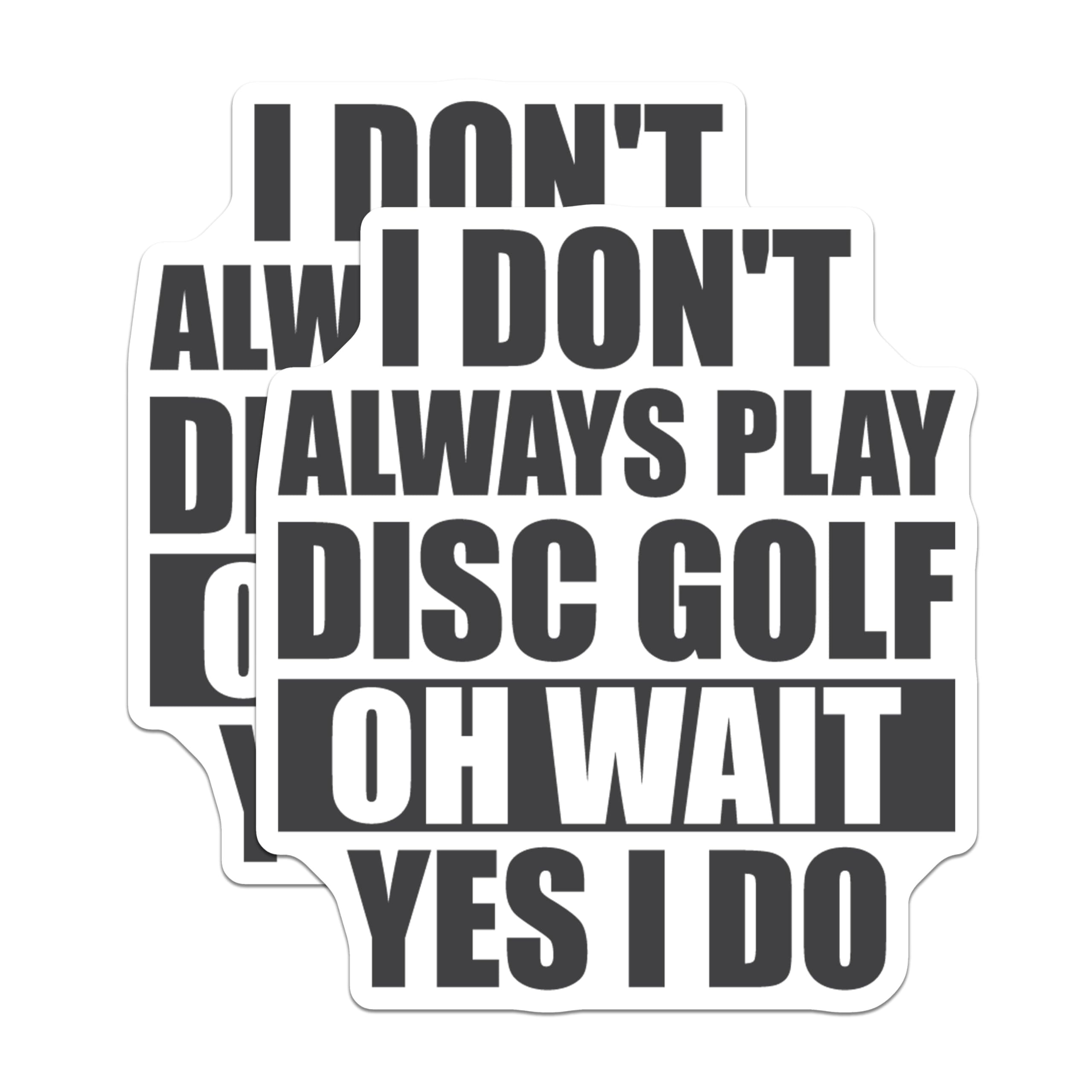 (2 Pack) Disc Golf Magnets - Funny Disc Golfer - Outdoors Magnet - 5" On Longest Side - for Cars, Fridges, Toolboxes - Made in USA - MAG4090