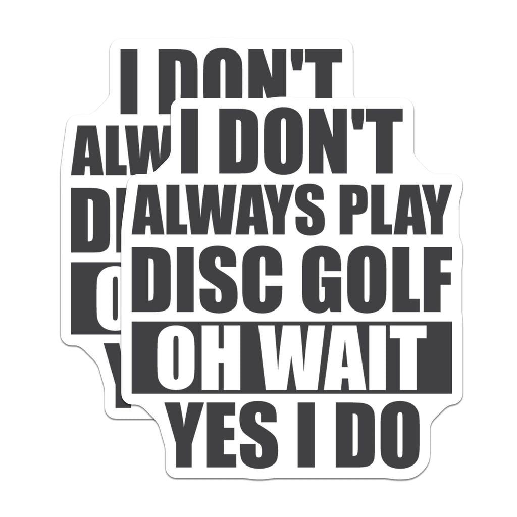 (2 Pack) Disc Golf Magnets - Funny Disc Golfer - Outdoors Magnet - 5" On Longest Side - for Cars, Fridges, Toolboxes - Made in USA - MAG4090