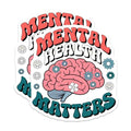 (2 Pack) Mental Health Matters Magnets - Positive Affirmation - Self Care - 5" On Longest Side - for Cars, Fridges, Toolboxes - Made in USA - MAG4561