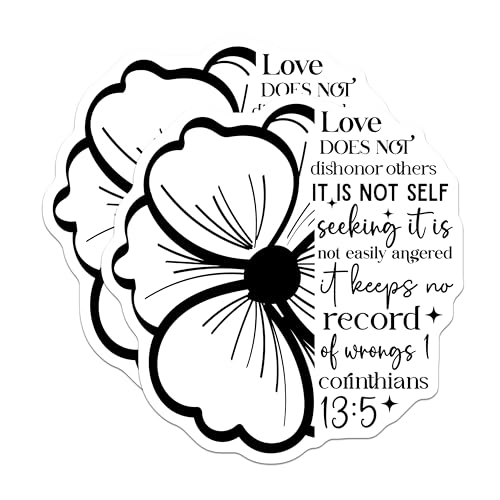 (2 Pack) Love Does Not Dishonor Others Magnets - Motivational Quotes - Inspirational - Positive Affirmations - 5" On Longest Side - for Cars, Fridges, Toolboxes - Made in USA - MAG3843