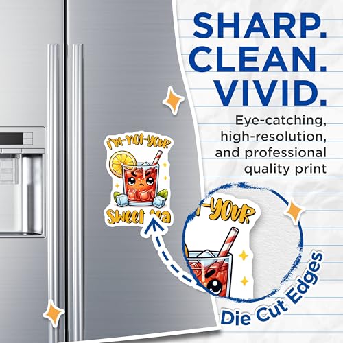 (2 Pack) I'm Not Your Sweet Tea Magnets - Funny Kitchen Decor - 5" On Longest Side - for Cars, Fridges, Toolboxes - Made in USA - MAG8307