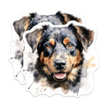 (2 Pack) Bernese Mountain Dog Magnets - Watercolor Dog Lover Art - Fridge Kitchen Decor - 5 Inches On Longest Side - Thick Durable Magnet - Made in USA - MAG26752