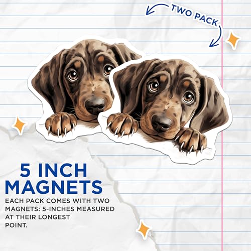 (2 Pack) 5" On Longest Side Magnet - Sticks to Smooth Flat Surfaces - Made in USA - MAG10249