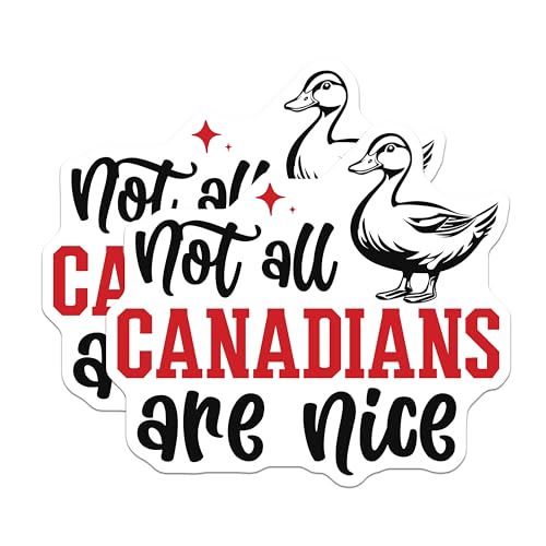 (2 Pack) Humorous Canada Fridge Decor Magnet - 5" On Longest Side - Sticks to Smooth Flat Surfaces - Made in USA - MAG10238