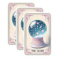 (3 Pack) Crystal Ball Decals - Fortune Teller Decal - Magical Globe Decals - 3 Inches On Longest Side - Easy Peel & Apply - Made in USA - 3MCS4183