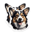 (2 Pack) Cute Corgi Dog Magnets - Pet Lover Refrigerator Decor - Happy Dog Parent Accessory - 5 Inches On Longest Side - Thick Durable Magnet - Made in USA - MAG30888