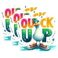 (3 Pack) Quirky Duck Decals - Cartoon Animal Sticker - Laptop Decal- 3 Inches On Longest Side - Easy Peel & Apply - Made in USA - 3MCS5106