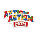 (2 Pack) Autism Mom Magnets - Autism Awareness Support - Puzzle Piece Decor for Moms - 5 Inches On Longest Side - Thick Durable Magnet - Made in USA - MAG23167