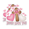 (2 Pack) Jesus Love You Magnets Magnets - Religious Christian Faith - 5" On Longest Side - Made in USA - Sticks to Refrigerators & Metal Surfaces - MAG8927