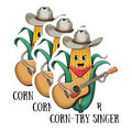 (3 Pack) Corn-Try Singer Decals - Country Corn Stickers - Corn Guitar Decal - 3 Inches On Longest Side - Easy Peel & Apply - Made in USA - 3MCS6397