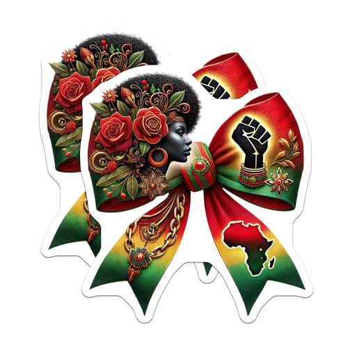 (2 Pack) Afrocentric Pride Magnets Magnets - African Culture - Empowerment Symbol - 5" On Longest Side - Made in USA - Sticks to Refrigerators & Metal Surfaces - MAG8615