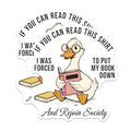 (2 Pack) Bookish Duck Magnets - Funny Animal Quote - Reading Lover Magnets - 5" On Longest Side - Premium Magnet - for Cars, Refrigerators, Toolboxes, Lockers - Made in USA - MAG14014
