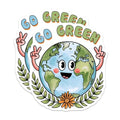 (2 Pack) Go Green Earth Magnets - 5" On Longest Side - for Cars, Fridges, Toolboxes - Made in USA - MAG7685