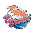 (2 Pack) Brunei Magnets - Travel Souvenir Magnet - Island Country Decoration - 5" On Longest Side - Premium Magnet - for Cars, Refrigerators, Toolboxes, Lockers - Made in USA - MAG17973