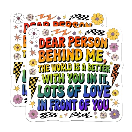 (2 Pack) Positive Message Magnets - Colorful Quote Magnet - Inspirational Words Magnet - Motivational Magnet - 5" On Longest Side - for Cars, Fridges, Toolboxes - Made in USA - MAG3896