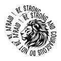 (2 Pack) Be Strong and Courageous Do Not Be Afraid Joshua 1:9 Magnets - 5 Inches On Longest Side - Premium Magnet - for Cars, Refrigerators, Toolboxes - Made in USA - MAG2221
