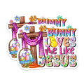 (2 Pack) Christian Easter Magnets - Religious Jesus Decor - No Bunny Loves Like Jesus Spring Holiday Magnet - 5 Inches On Longest Side - Thick Durable Magnet - Made in USA - MAG25294