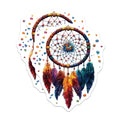 (2 Pack) Puzzle Piece Dreamcatcher Magnets - Autism Awareness Decor - Boho Fridge Art - 5 Inches On Longest Side - Thick Durable Magnet - Made in USA - MAG30111