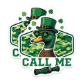 (2 Pack) St Patricks Duck Magnets - Irish Lucky Clover - Novelty Refrigerator Decor - 5" On Longest Side - Premium Magnet - for Cars, Refrigerators, Toolboxes, Lockers - Made in USA - MAG15124