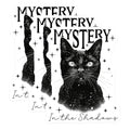 (3 Pack) Black Cat Decals - Mystery in Shadows - Laptop Decals - Halloween Sticker - Witchy Decor - 3 Inches On Longest Side - Easy Peel & Apply - Made in USA - 3MCS2315
