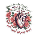 (2 Pack) Trust in The Lord Magnets - Bible Verse Magnets - Christian Inspirational Magnets - Religious Home Decor Magnets- 5" On Longest Side - for Fridges, Toolboxes, Cars - Made in USA - MAG2828