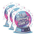 (3 Pack) Crystal Ball Decals - Fortune Teller - Find Yourself and Doth - Laptop Decal- 3 Inches On Longest Side - Easy Peel & Apply - Made in USA - 3MCS5449