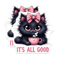 (2 Pack) Cute Cat Quote Magnets - Adorable Cat Magnets - Kitchen Magnets - 5" On Longest Side - for Cars, Fridges, Toolboxes - Made in USA - MAG4598