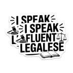 (2 Pack) I Speak Fluent Legalese Magnets - Funny Lawyer Quote - Legal Humor for Office - 5" On Longest Side - for Cars, Fridges, Toolboxes - Made in USA - MAG5589