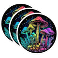 (3 Pack) Mushroom Decals - Psychedelic Art - Colorful Decal- 3 Inches On Longest Side - Easy Peel & Apply - Made in USA - 3MCS5358