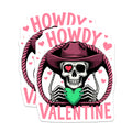 (2 Pack) Howdy Valentine Magnets - Skeleton Cowboy Decor - Unique Goth Love - Western Themed Fridge - 5 Inches On Longest Side - Thick Durable Magnet - Made in USA - MAG39238