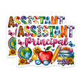 (2 Pack) Assistant Principal Magnets - School Administrator Decor - Educator Appreciation Office Art - 5 Inches On Longest Side - Thick Durable Magnet - Made in USA - MAG27622