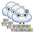 (3 Pack) Behavior Technician Decals - Cloud Decal - Laptop Decals - 3 Inches On Longest Side - Easy Peel & Apply - Made in USA - 3MCS1960