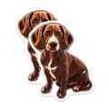(2 Pack) Dachshund Dog Magnets - Cute Weenie Dog - Fridge Magnets - 5" On Longest Side - Premium Magnet - for Cars, Refrigerators, Toolboxes, Lockers - Made in USA - MAG16531
