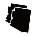(2 Pack) Arizona State Map Magnets - AZ Pride Decor - Southwest USA Souvenir - 5" On Longest Side - Premium Magnet - for Cars, Refrigerators, Toolboxes, Lockers - Made in USA - MAG17926