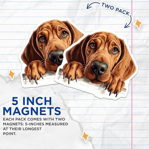 (2 Pack) 5" On Longest Side Magnet - Sticks to Smooth Flat Surfaces - Made in USA - MAG10263