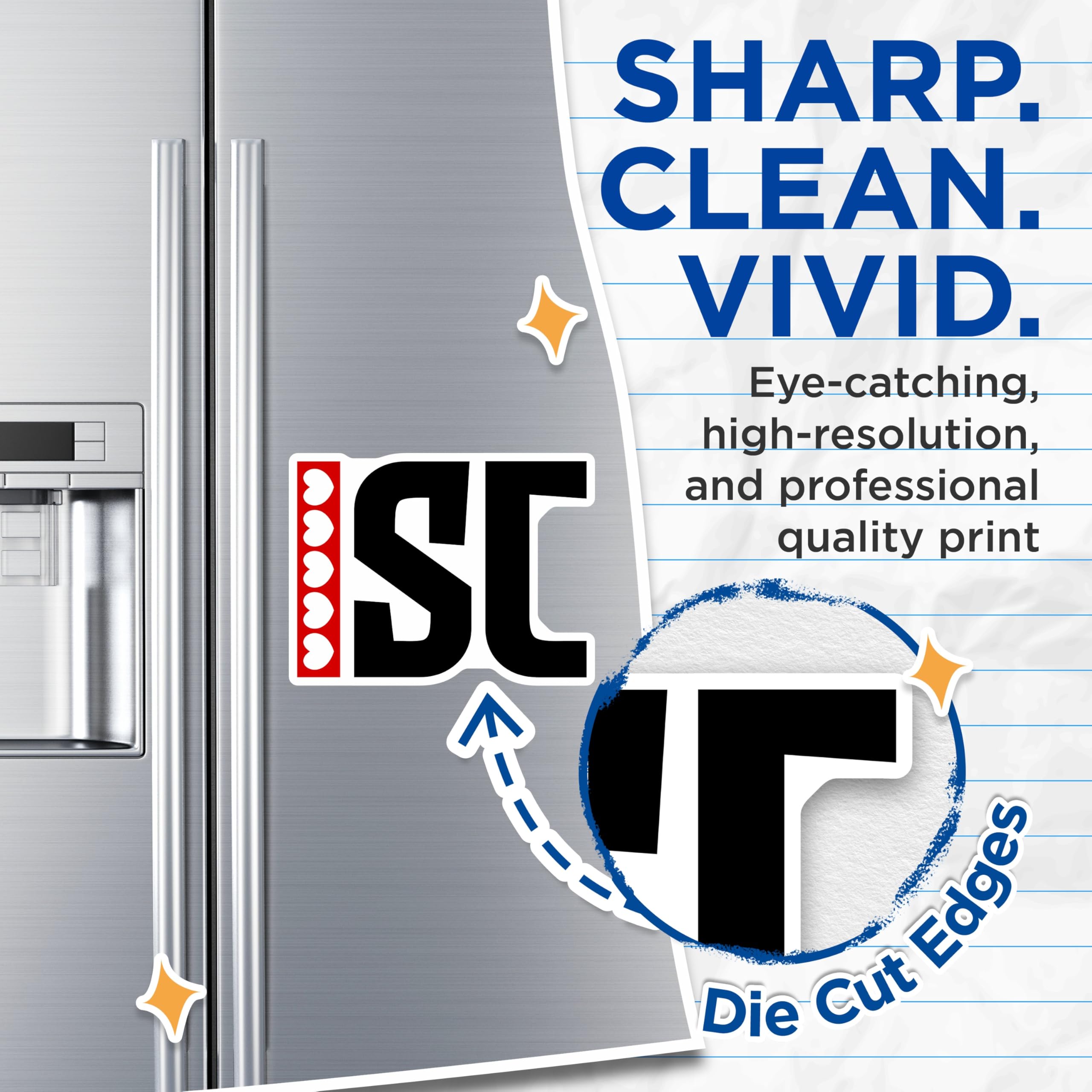 (2 Pack) ISC Switzerland Magnets - Swiss Pride Souvenirs - Heart Border Swiss Decor Magnets - 5" On Longest Side - Premium Magnet - for Cars, Refrigerators, Toolboxes, Lockers - Made in USA - MAG17943