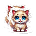 (2 Pack) Kitten Magnets - Cute Cat Refrigerator Magnets - Big Eye Pet Magnet - 5" On Longest Side - Premium Magnet - for Cars, Refrigerators, Toolboxes, Lockers - Made in USA - MAG14918